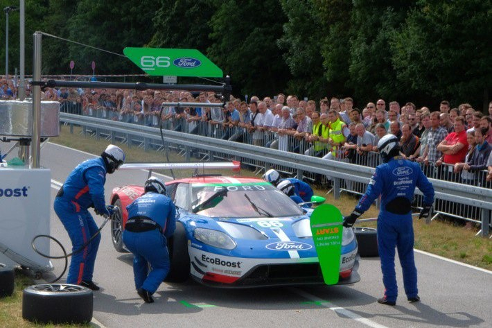Ford Chip Ganassi light up Cologne test track