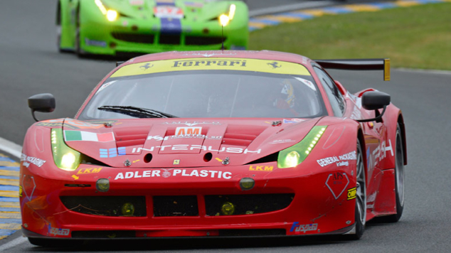 AF Corse GT Am on Le Mans Podium