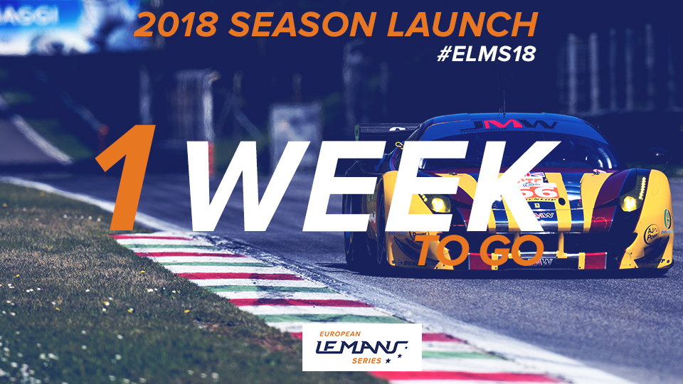 D-7 before the 2018 season launch