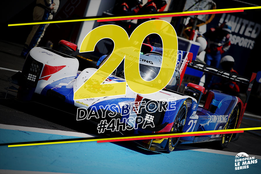 20 days before the 4 Hours of Spa-Francorchamps