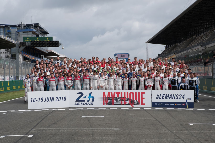 Hello from all the drivers for the 24 Hours of Le Mans