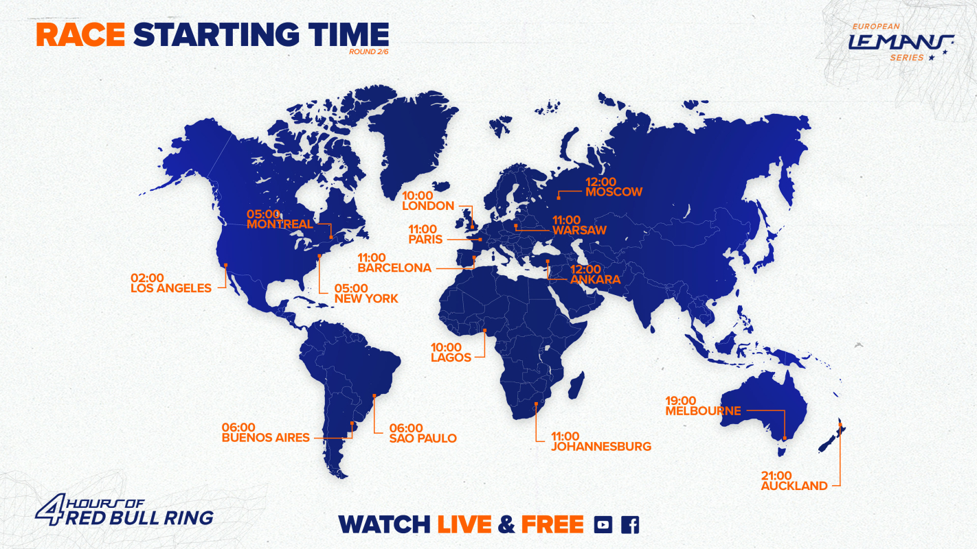 4 Hours of Red Bull Ring: follow the race live