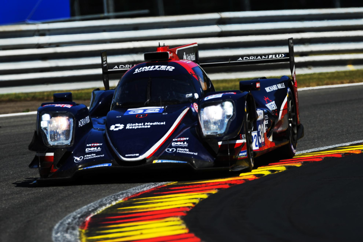 United Autosports 1-2 in FP2 at Spa.