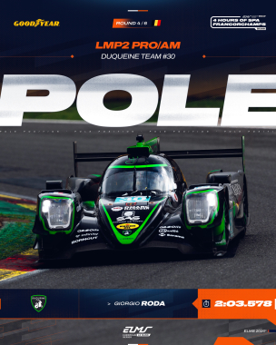 It’s an impressive third pole of the season for @giorgio.roda of @duqueine_team , as they top the ti