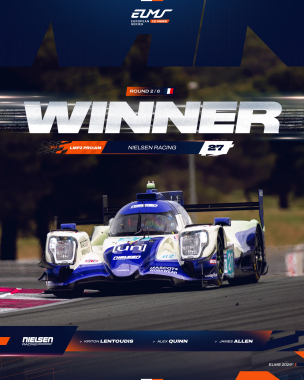 Showing that you should never give up - battling to the end… The Nielsen Racing trio of Kriton Lento