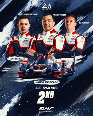 Back on the Le Mans podium. Well done, @afcorse_official. 👊 The Italian squad secured a strong secon