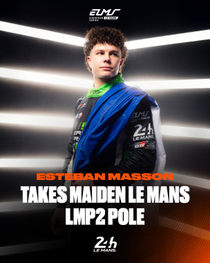 HE’S DONE IT! @estebanmasson takes a maiden Le Mans LMP2 pole in the No.29 @forestierracing_by_panis