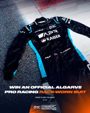 ✨ GIVEAWAY TIME – Win an official race-worn suit from @apracingteam! ✨ Algarve Pro Racing x #ELMS - 