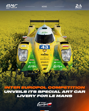 Introducing the @intereuropolcompetition Art Car for Le Mans. 🟢🟡 The Polish squad has unveiled a stu