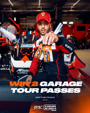🎁 GIVEAWAY ALERT 🎁 Win 2 garage tour passes to this weekend’s #4HImola, thanks to Antonio Fuoco and 