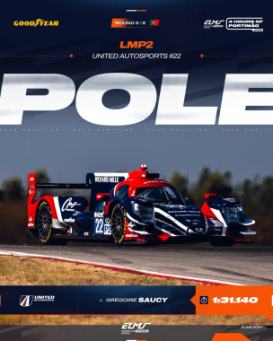 Portimão pole for the championship leaders! 🇵🇹🤩 @unitedautosports and @gregoire_saucy put themselves
