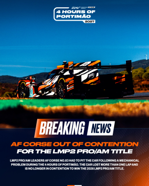 Drama in the LMP2 Pro/Am title fight! 😱💔 A mechanical failure has ruled @afcorse_official out of con