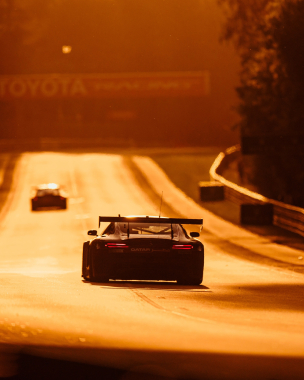 Le Mans glow. ❤️ #ELMS #LeMans24 #WEC