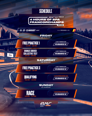 We’ve got you covered if you’re coming this weekend. 👀 Here’s your complete #ELMS schedule for the w