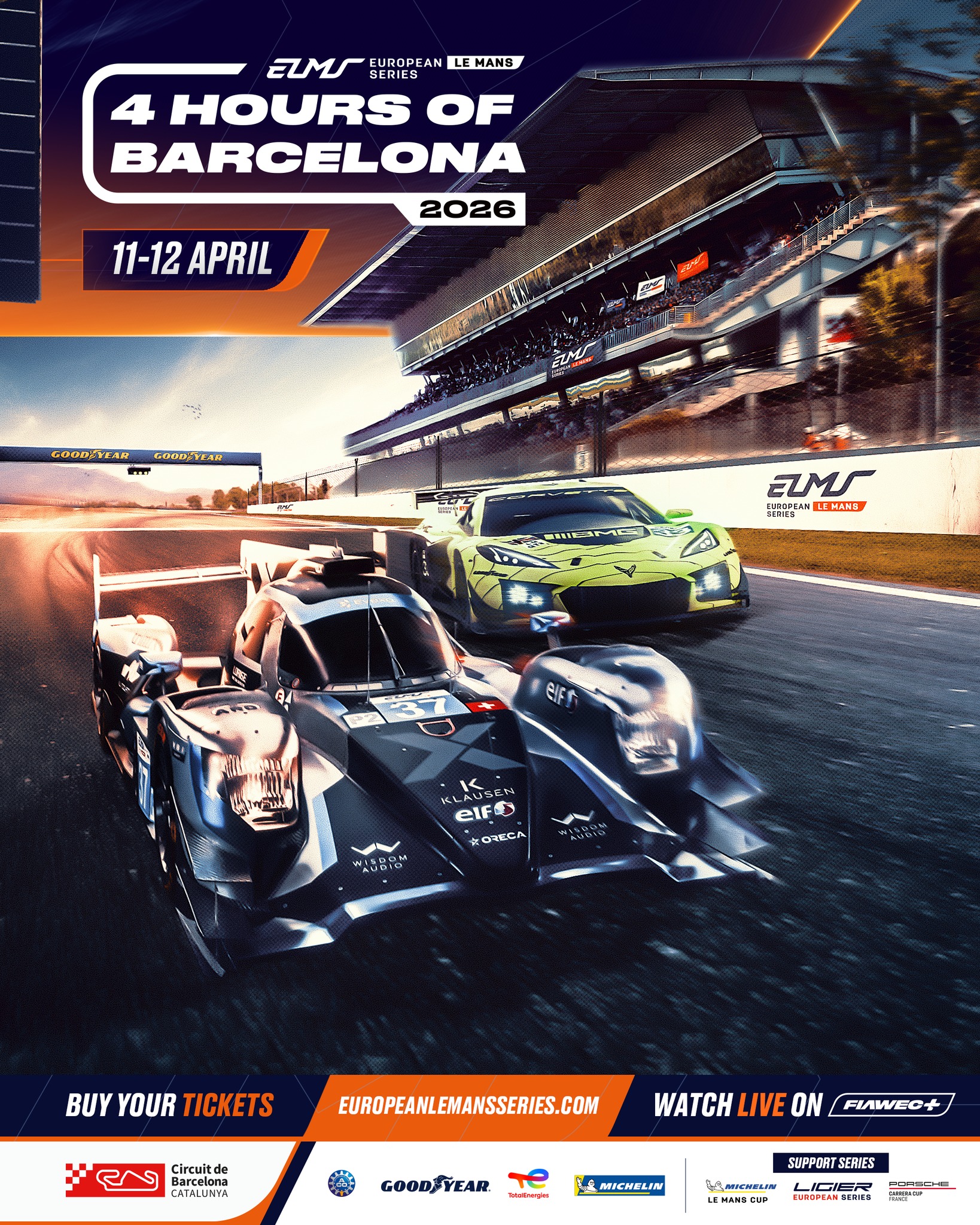 Barcelona, we can’t wait! 🔥 It’s time to start the 2026 season. Round 1 of the 14th #ELMS season tak