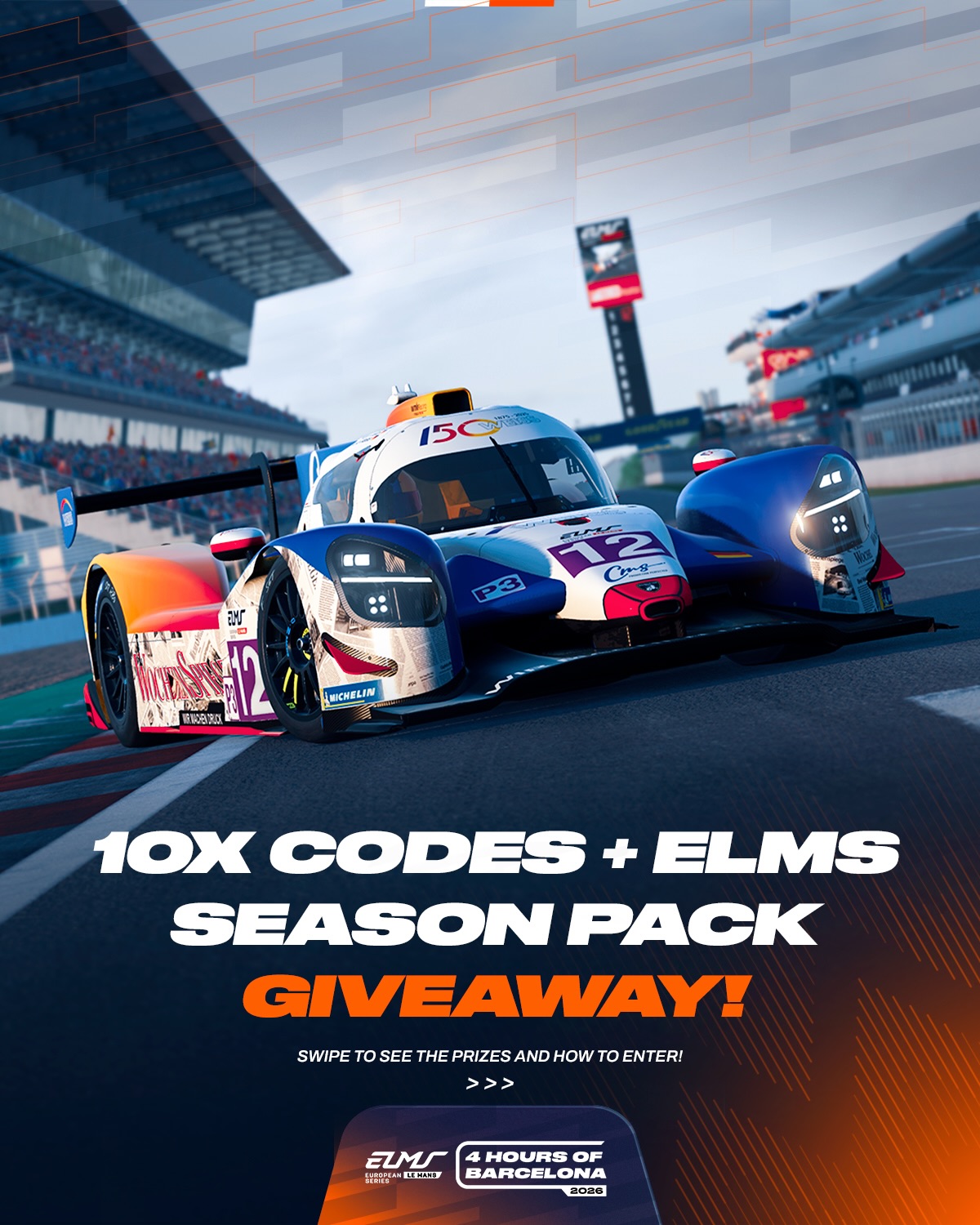 🎮 GIVEAWAY TIME – 10 @lemansultimate base games + #ELMS Season Pass codes up for grabs! 🎮 Just days 