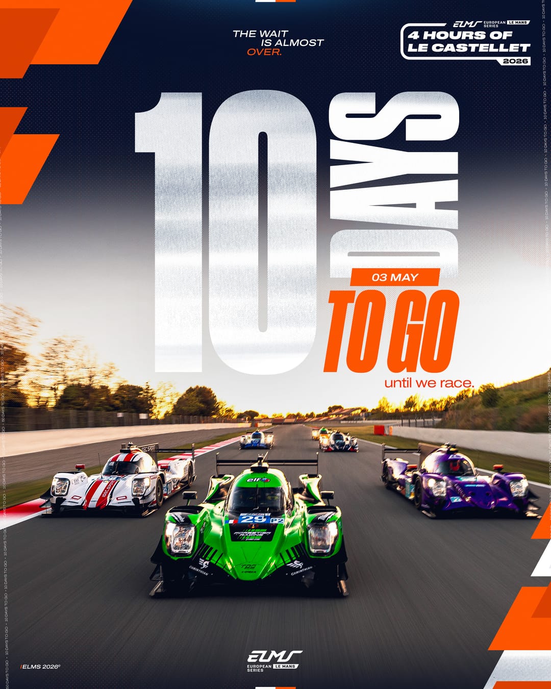 10 days to go until Le Castellet. 🇫🇷 Round 2 brings us to France after a thrilling opener in Barcelo