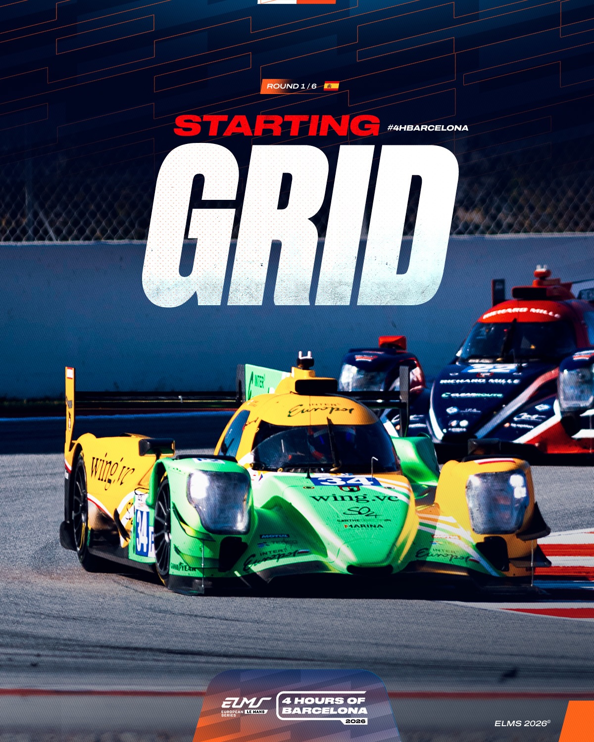 When the clock strikes 🕛  - We go racing at @circuitdebcncat. 🔥 A 47-car grid bursting with star nam