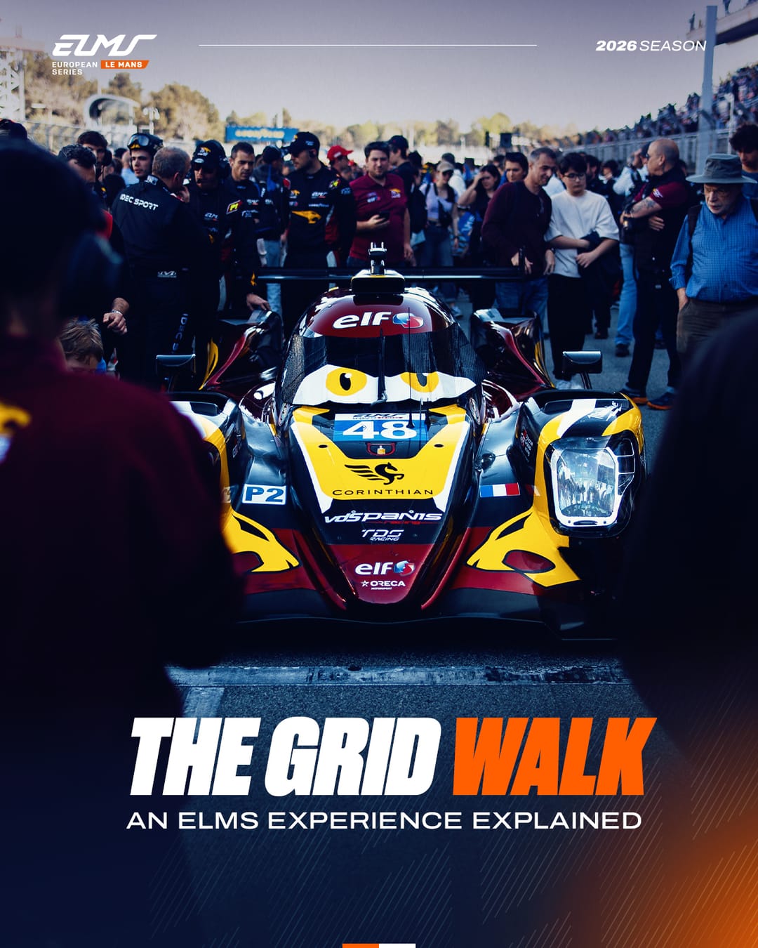 Step onto the grid and feel the adrenaline. Welcome to the #ELMS Grid Walk! 🙌 Just moments before th