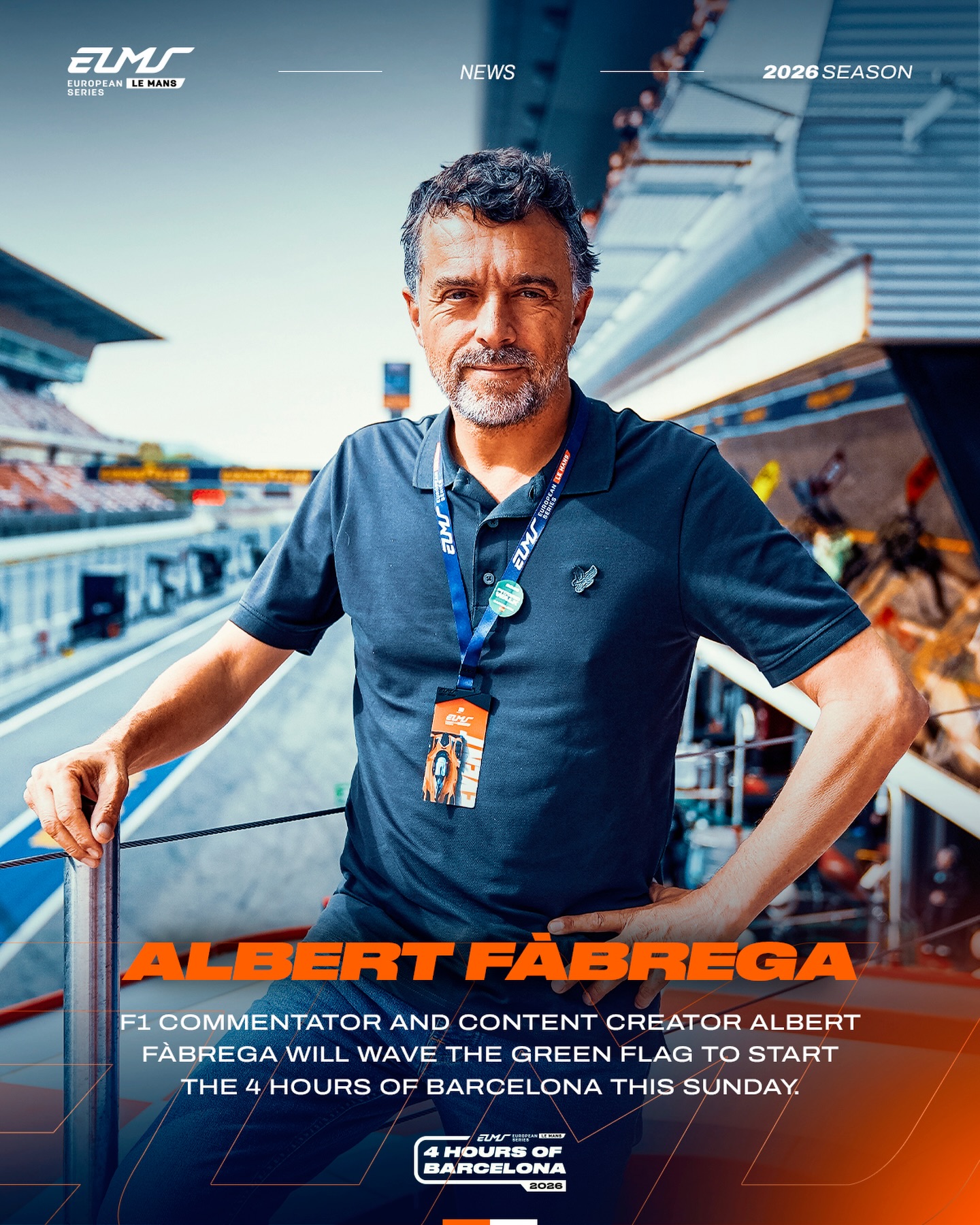 Motorsport and Spanish fans, a special starter will wave the flag for tomorrow’s #ELMS Season Opener